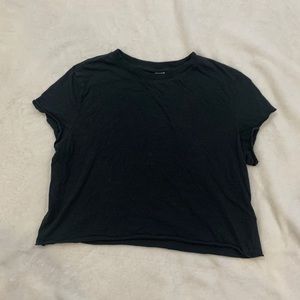 H&M Size Large Black Crop Top